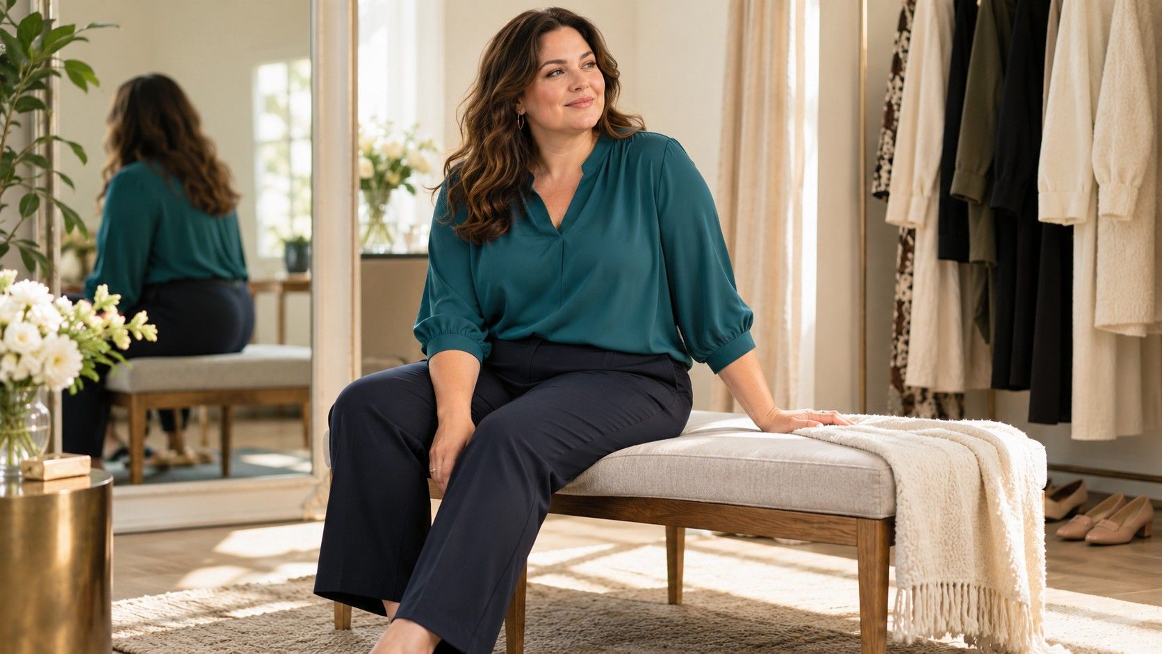 Apple Shape Clothing: Comfortable Waistbands and Clean Drape